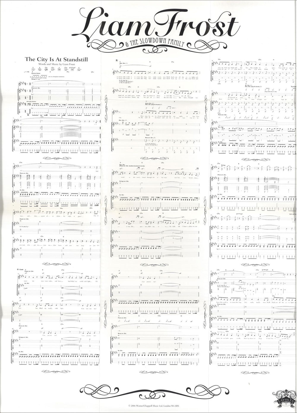 Liam Frost The City Is At Standstill + Poster UK 7" vinyl single (7 inch record / 45) LFI07TH716328