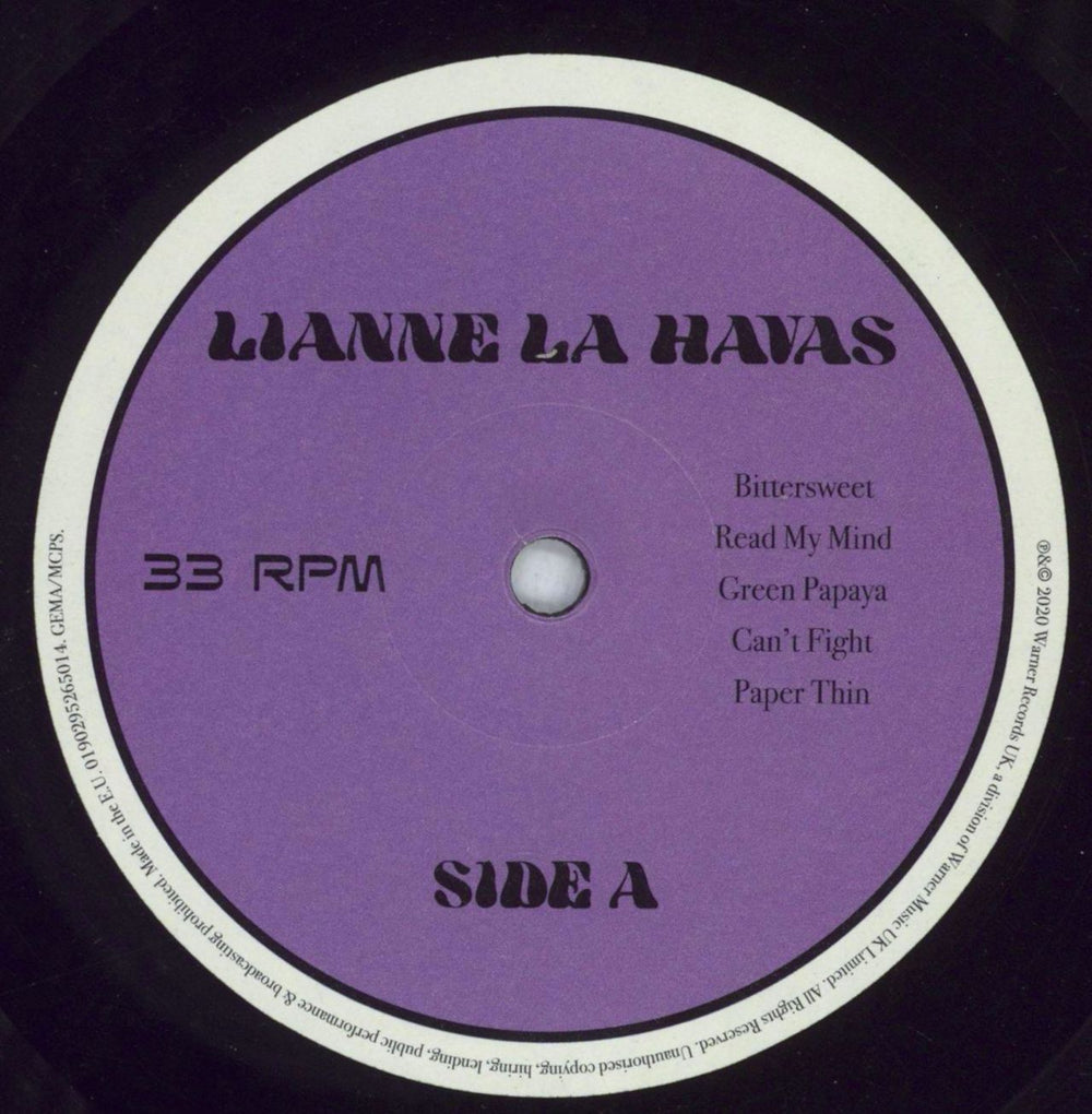 Lianne La Havas Lianne La Havas UK vinyl LP album (LP record) L8GLPLI819526