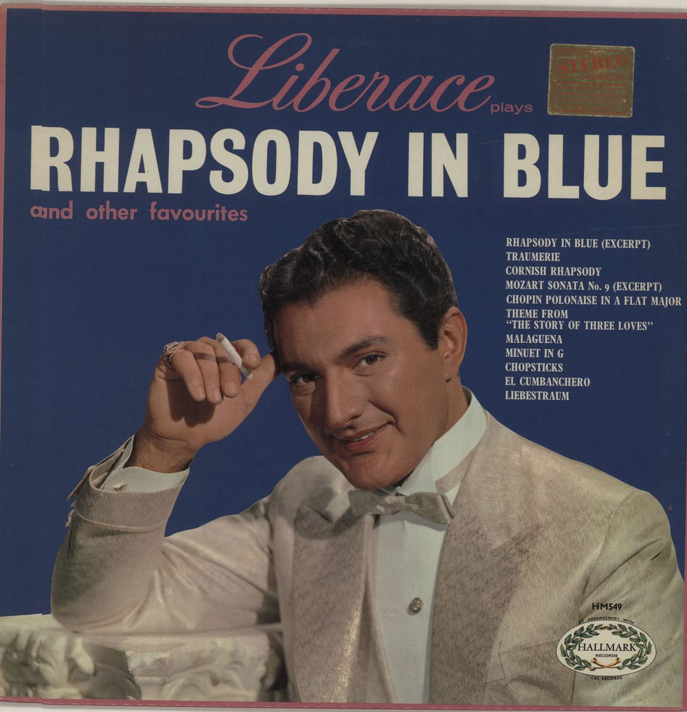 Liberace Rhapsody In Blue UK vinyl LP album (LP record) SHM549