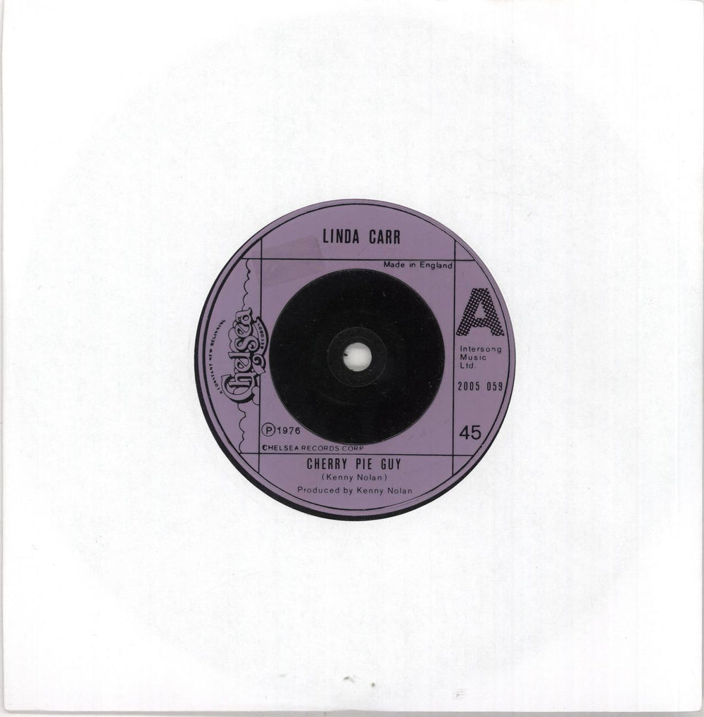 Linda Carr Cherry Pie Guy UK 7" vinyl single (7 inch record / 45) 2005059