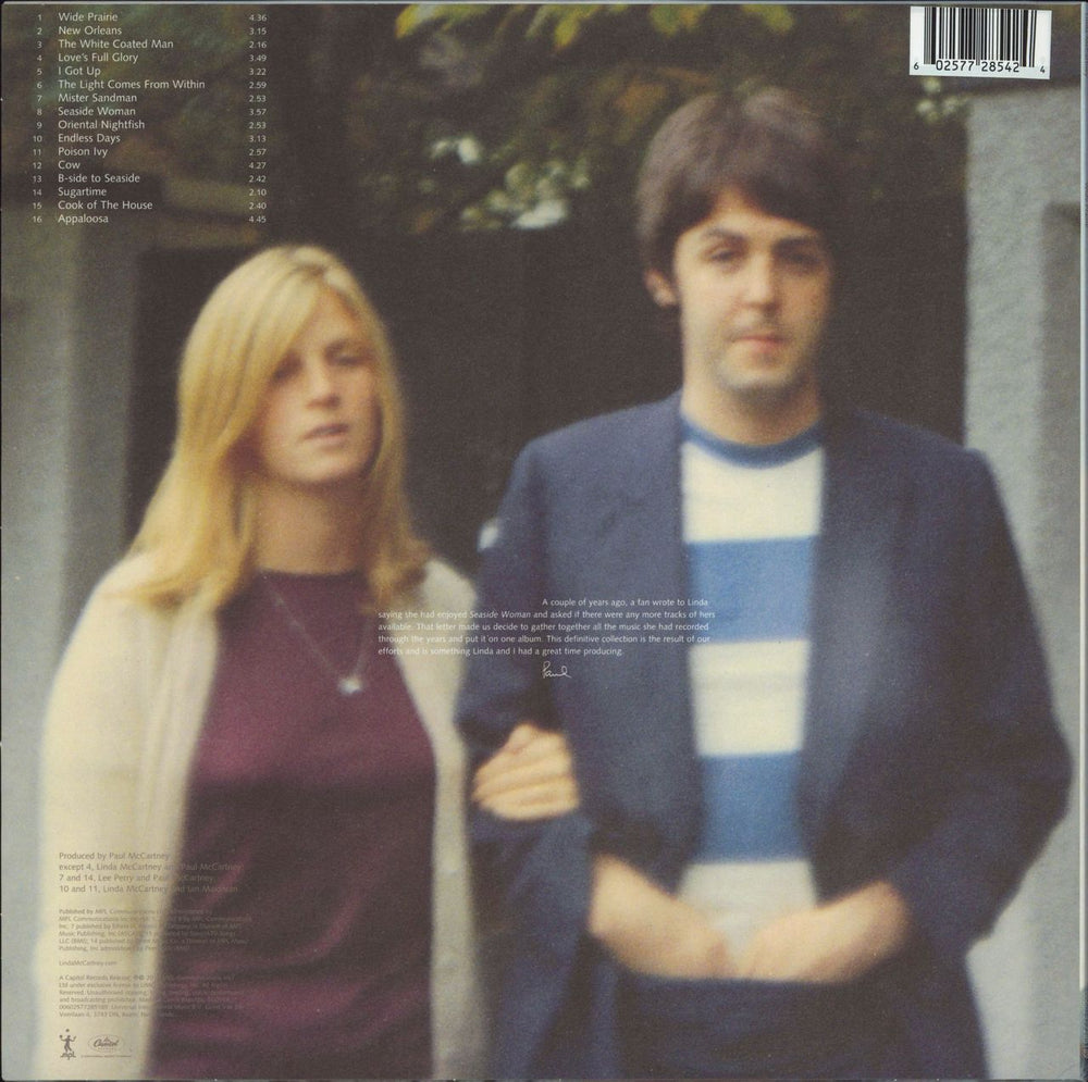 Linda McCartney Wild Prairie - 180gm Milk/Blue Vinyl UK vinyl LP album (LP record) 602577285424