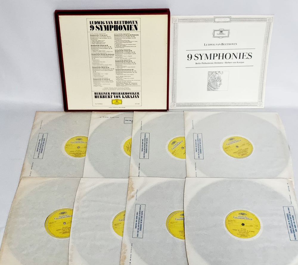 Ludwig Van Beethoven Beethoven: 9 Symphonien German Vinyl Box Set LVBVXBE656221