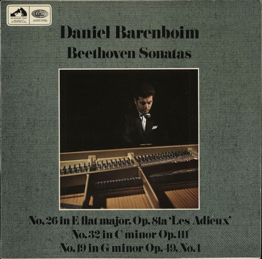 Ludwig Van Beethoven Beethoven Sonatas: No.26 In E Flat Major, Op.81a 'Les Adieux'; No.32 In C Minor, Op.111; No.19 In G UK vinyl LP album (LP record) HQS1088