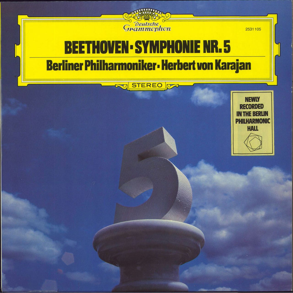 Ludwig Van Beethoven Symphony No. 5 - stickered German vinyl LP album (LP record) 2531105