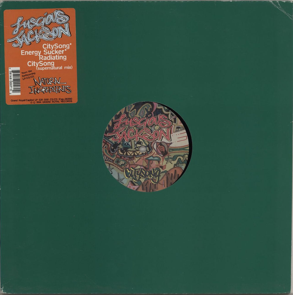 Luscious Jackson City Song US 12" vinyl single (12 inch record / Maxi-single) GR007