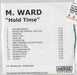 M Ward Hold Time US Promo CD-R acetate CDR-ACETATE