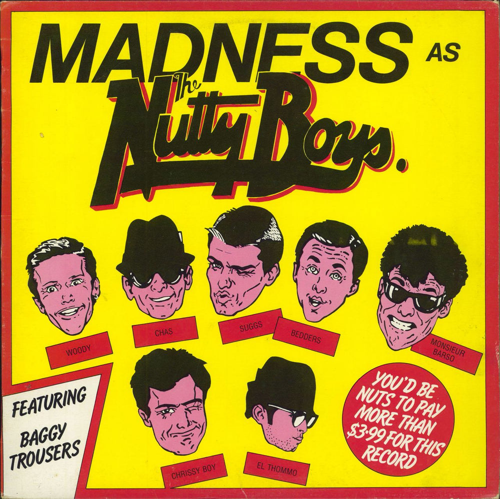 Madness Madness As The Nutty Boys New Zealand 12" vinyl single (12 inch record / Maxi-single) MAD1