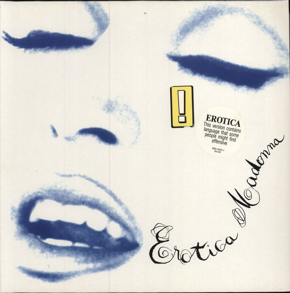 Madonna Erotica - White Hype Stickered UK 2-LP vinyl record set (Double LP Album) WX491