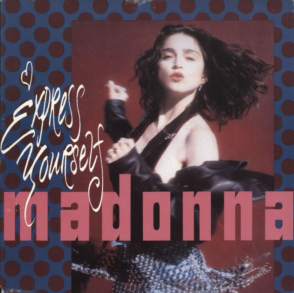 Madonna Express Yourself - Paper Label & Glossy Paper Sleeve German 7" vinyl single (7 inch record / 45) 922948-7