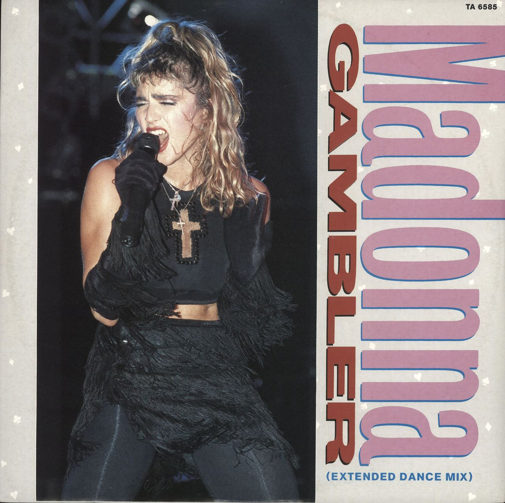 Madonna Gambler UK 12" vinyl single (12 inch record / Maxi-single) TA6585