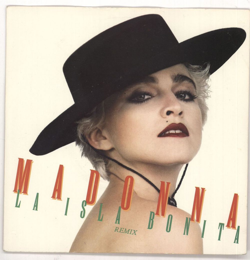 Madonna La Isla Bonita - Solid + Card Sleeve UK 7" vinyl single (7 inch record / 45) W8378