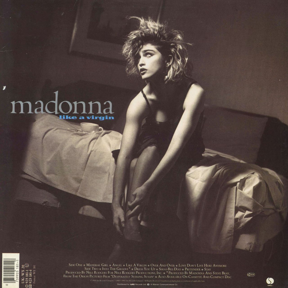 Madonna Like A Virgin UK vinyl LP album (LP record) 075992518116