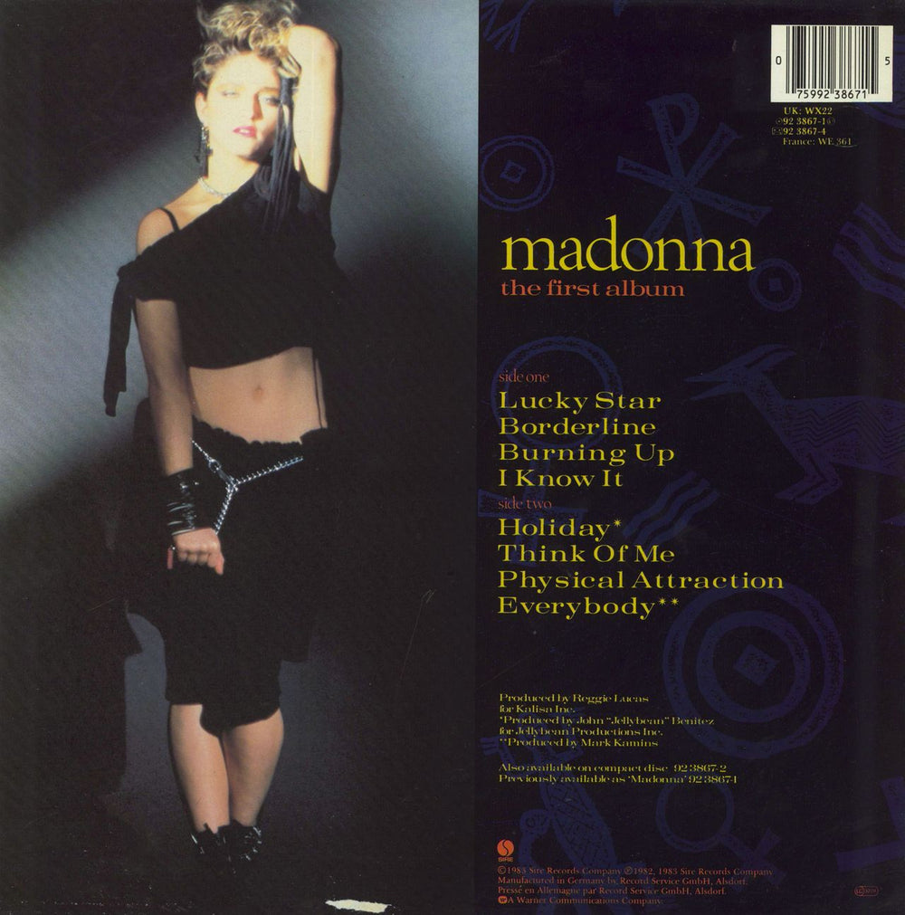 Madonna The First Album UK vinyl LP album (LP record) 075992386715