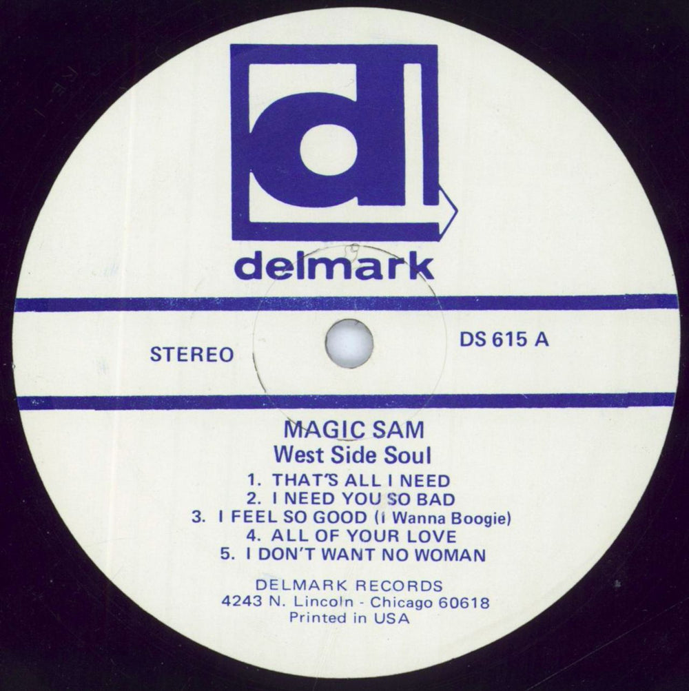 Magic Sam West Side Soul US vinyl LP album (LP record) MS2LPWE616284