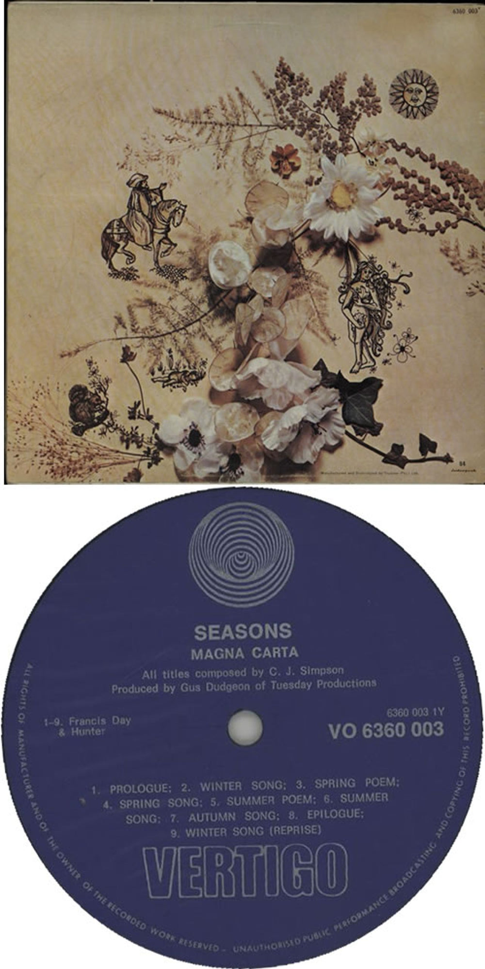 Magna Carta Seasons - 2nd South African vinyl LP album (LP record) GNCLPSE634569