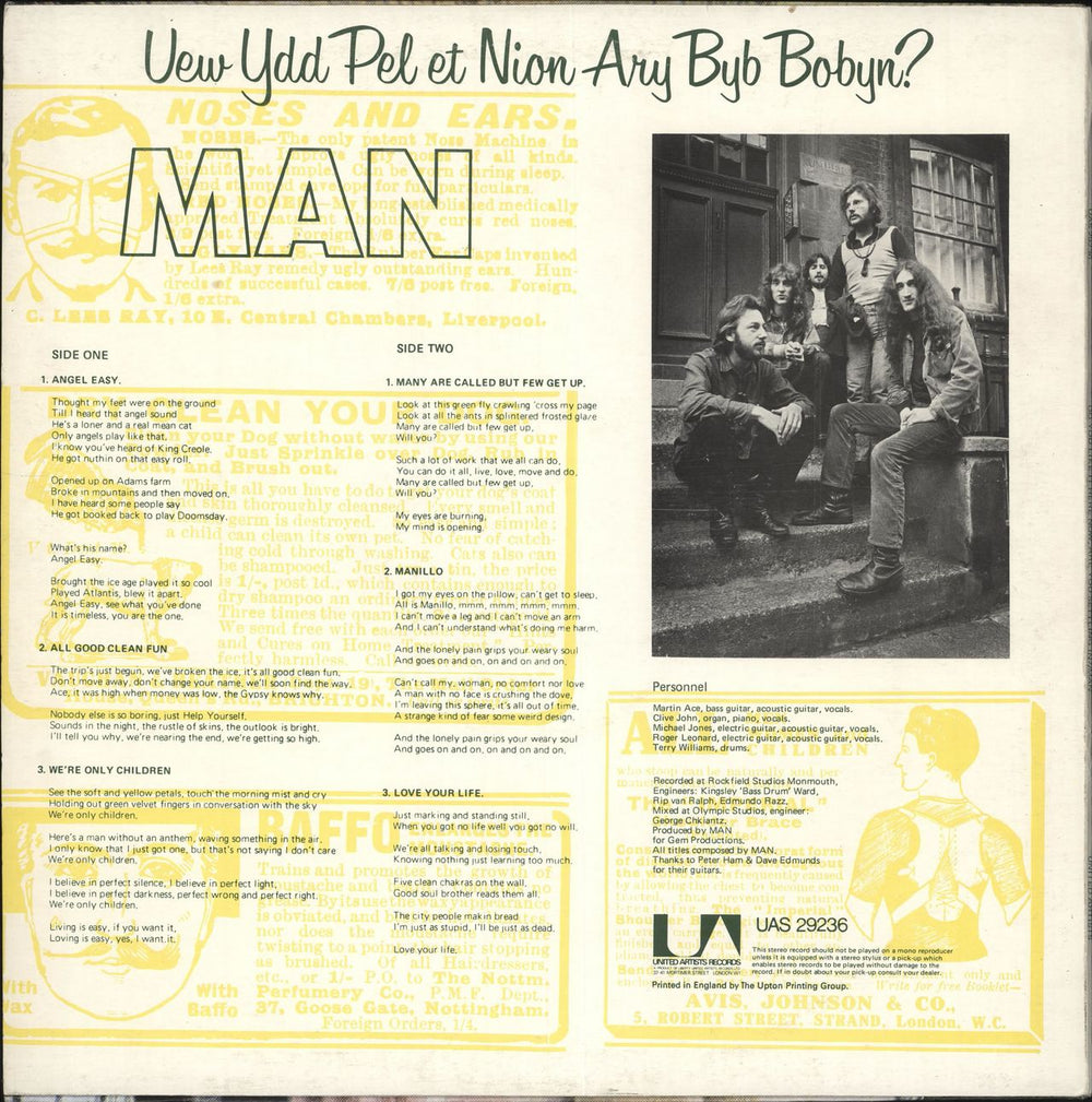 Man Do You Like It Here Now, Are You Settling In? UK vinyl LP album (LP record)