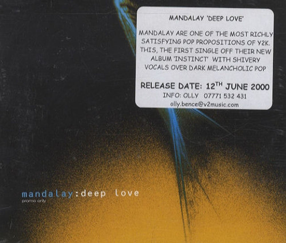 Mandalay Deep Love UK Promo CD single (CD5 / 5") VVR5012333P