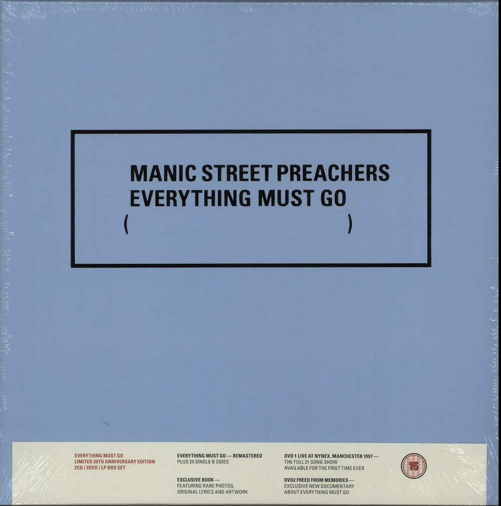 Manic Street Preachers Everything Must Go - 20th Anniversary Edition - Sealed UK box set 88875189982