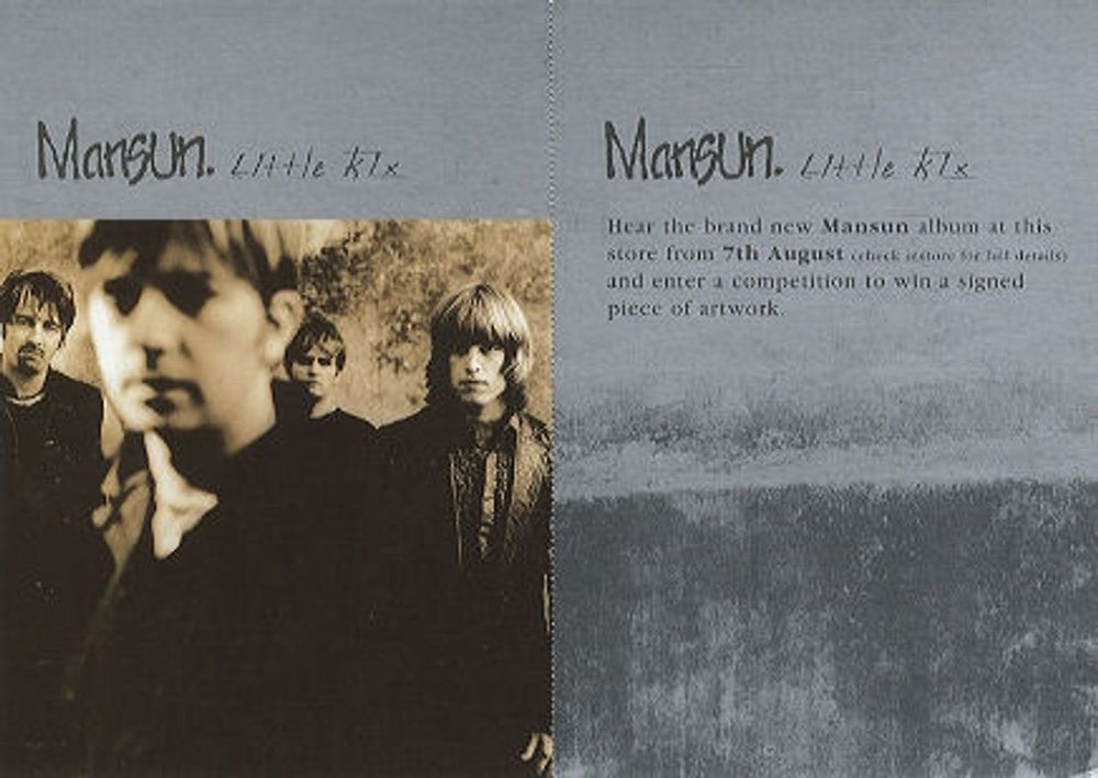 Mansun Little Kix UK Promo handbill HANDBILL
