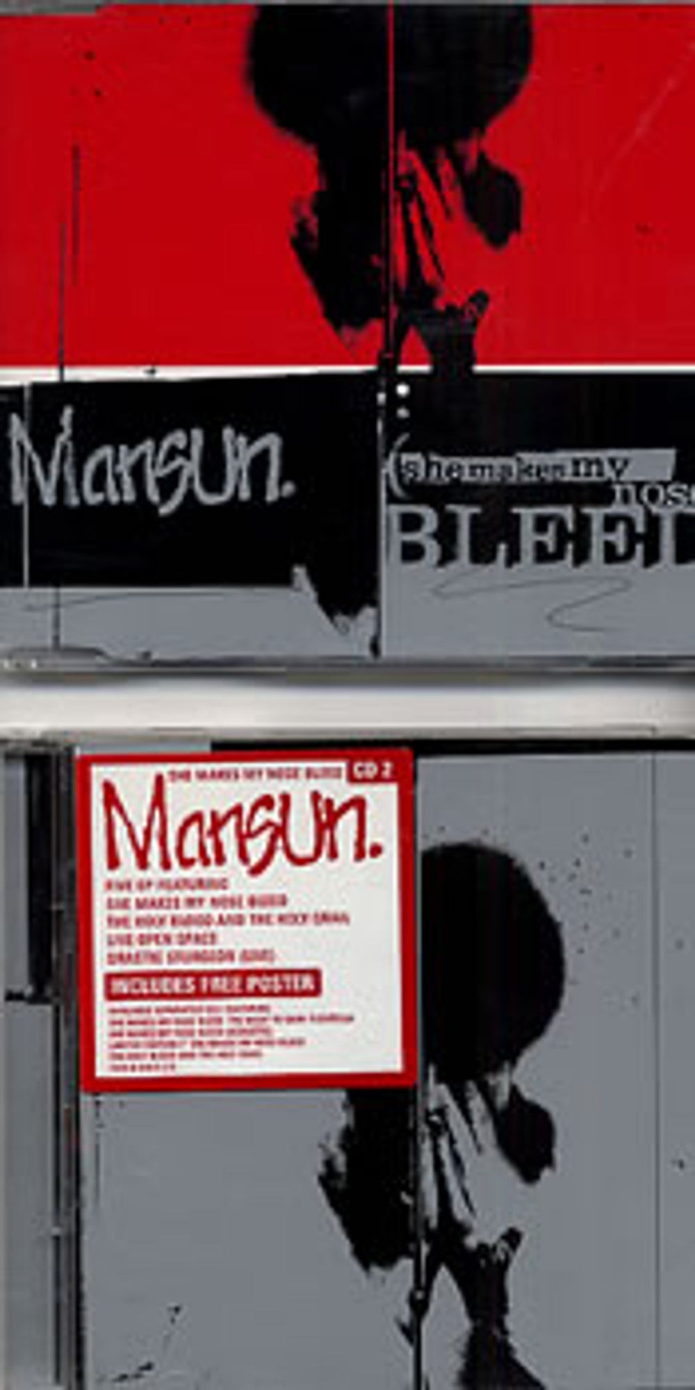 Mansun She Makes My Nose Bleed - Parts 1 & 2 UK 2-CD single set (Double CD single) CDR/S6458