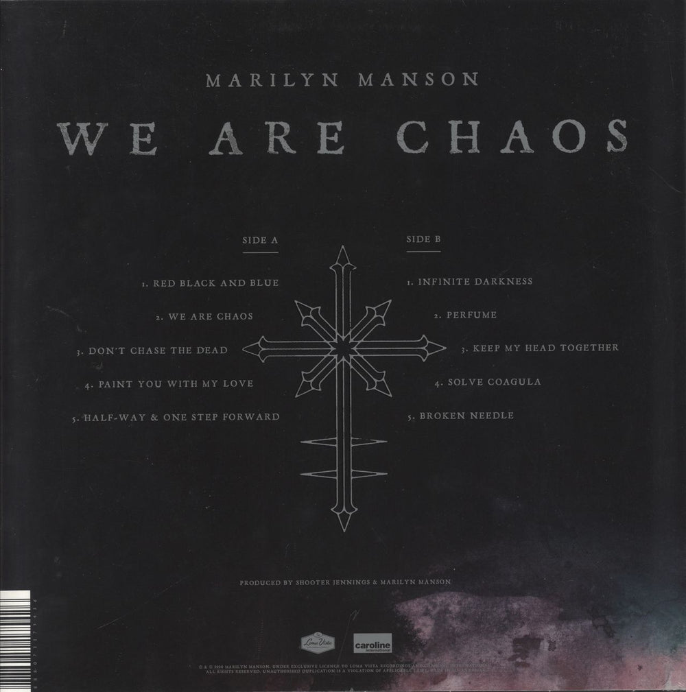 Marilyn Manson We Are Chaos UK vinyl LP album (LP record)