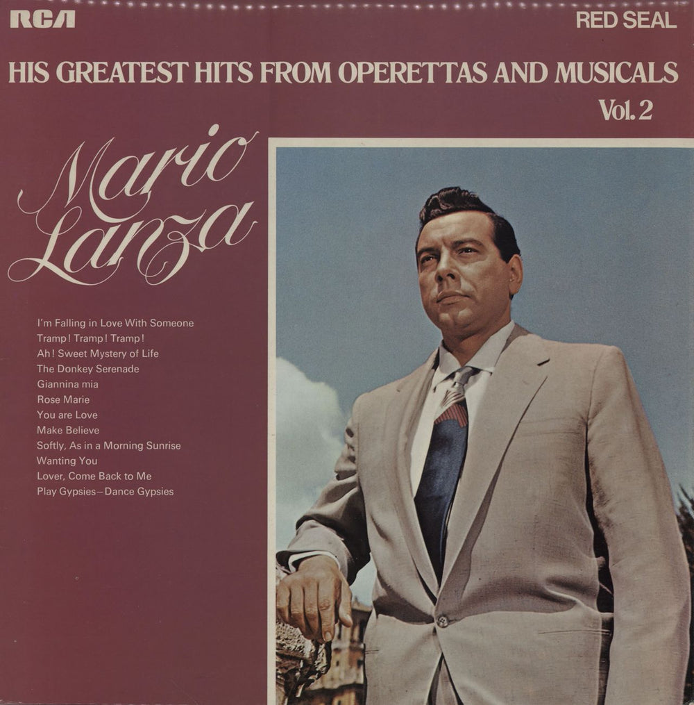 Mario Lanza His Greatest Hits From Operettas And Musicals Vol. 2 UK vinyl LP album (LP record) LSB4001