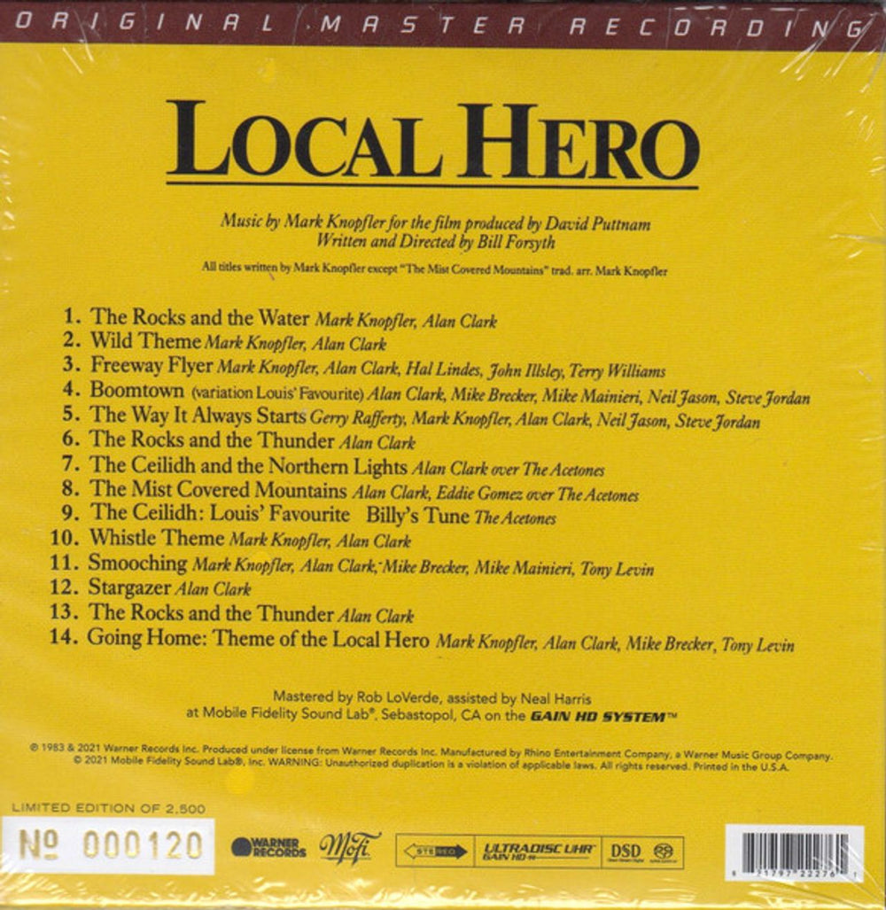 Mark Knopfler Local Hero - Super Audio CD - Sealed US super audio CD SACD KNOSALO791231
