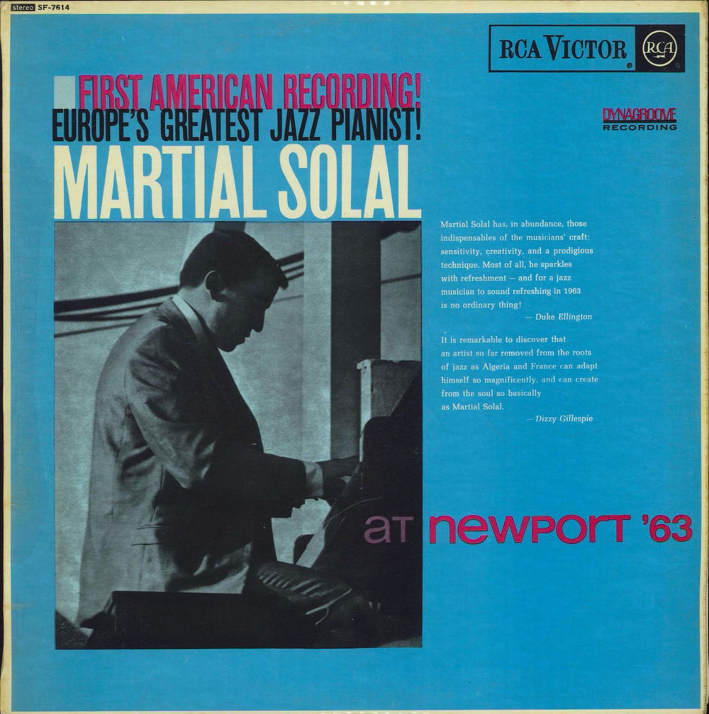 Martial Solal At Newport '63 UK vinyl LP album (LP record) SF-7614