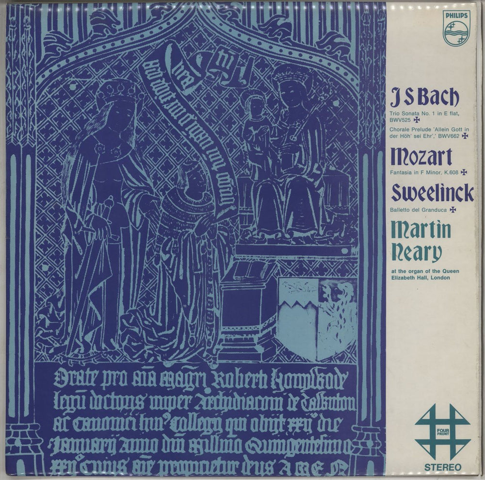 Martin Neary J.S. Bach / Mozart / Sweelinck UK vinyl LP album (LP record) 4FO7005