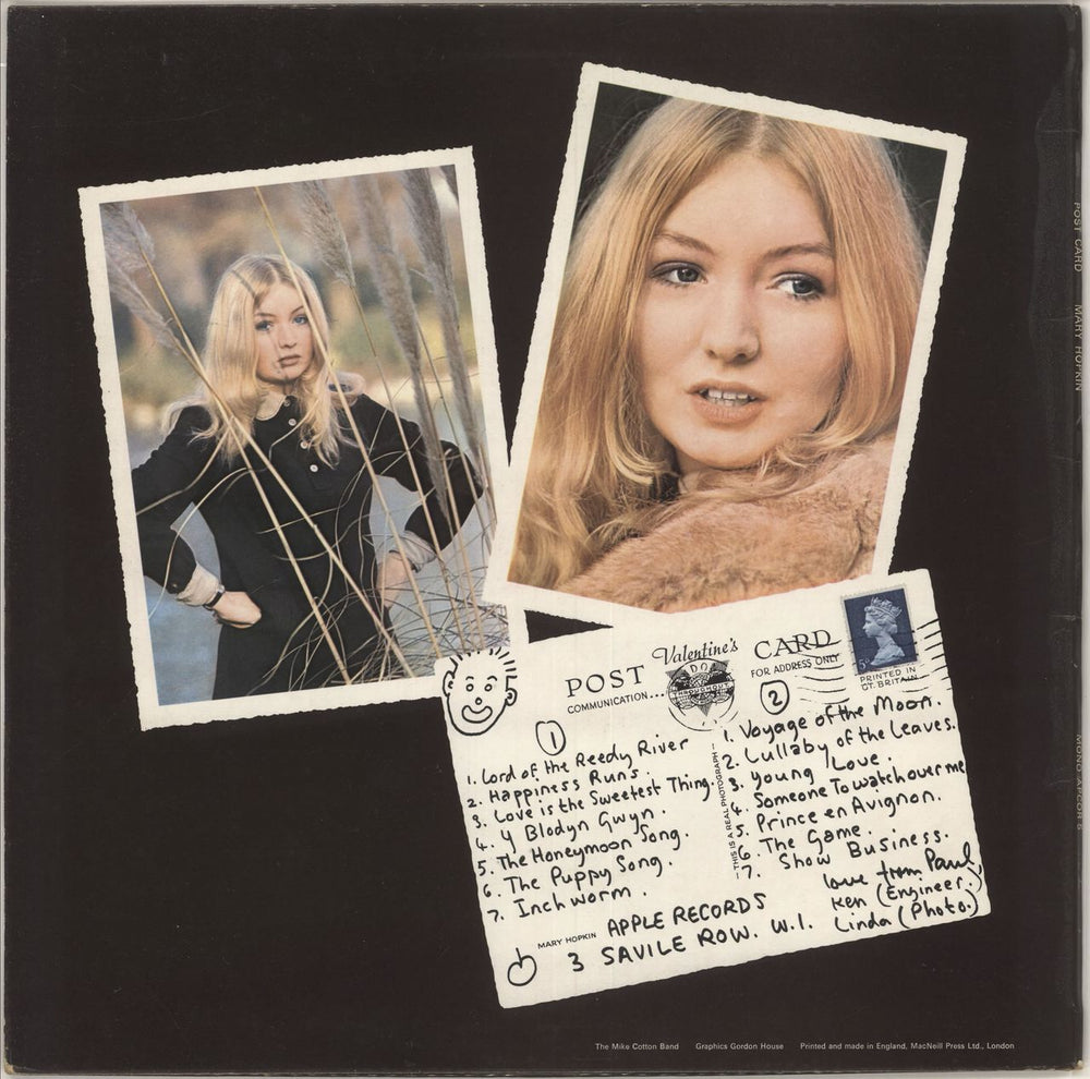 Mary Hopkin Post Card - Mono - EX UK vinyl LP album (LP record)