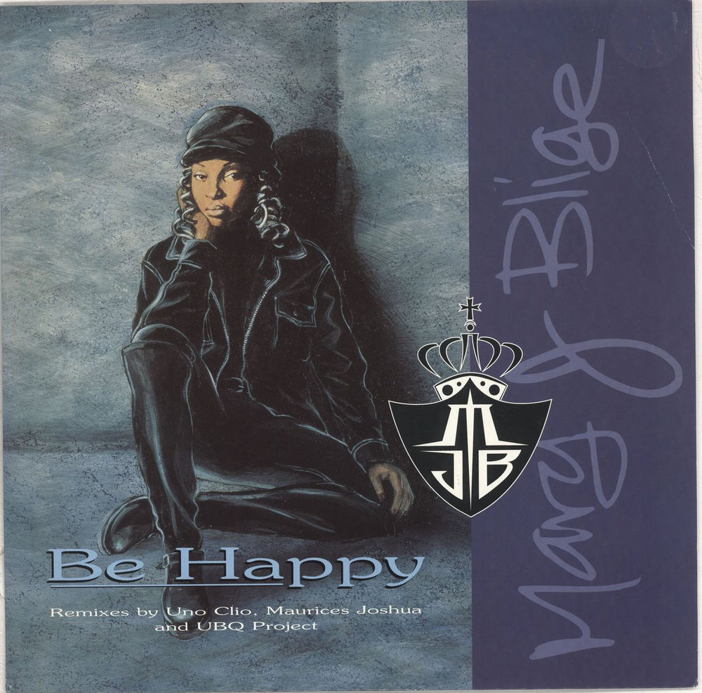 Mary J Blige Be Happy UK 12" vinyl single (12 inch record / Maxi-single) MCST2033