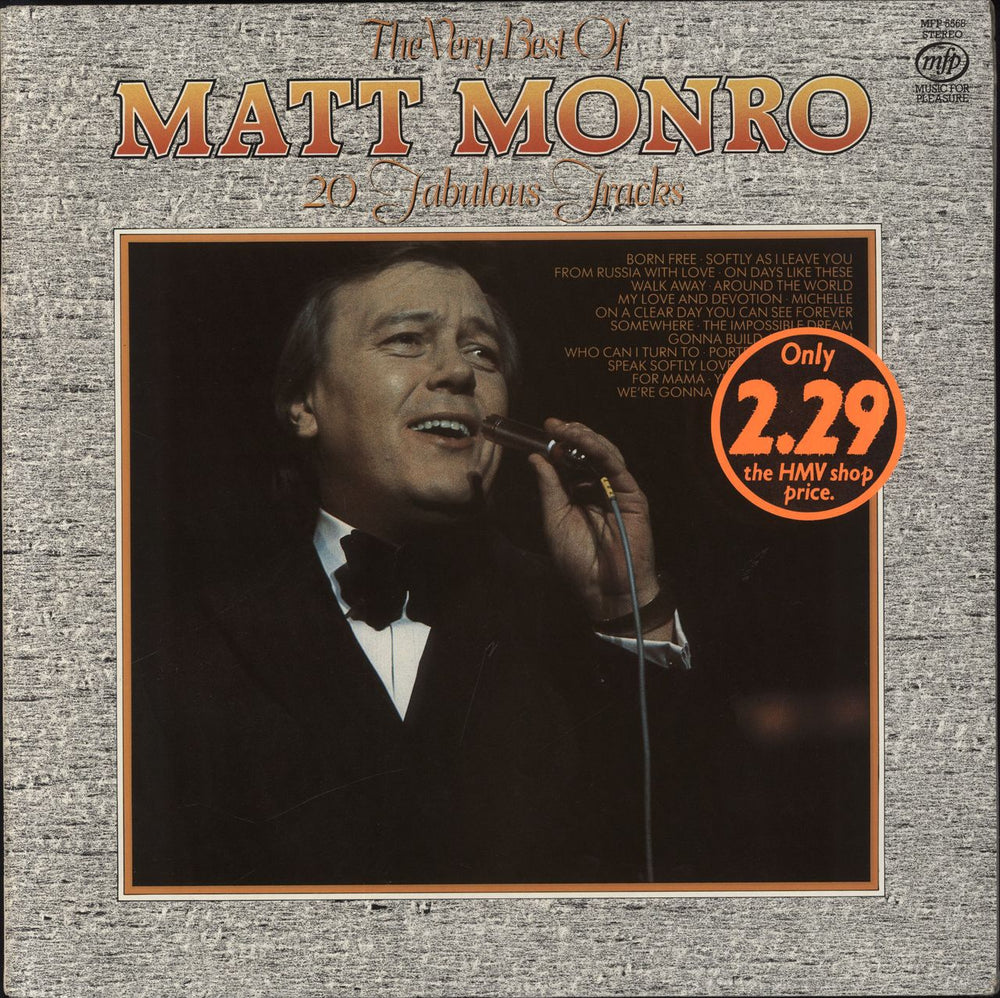 Matt Monro The Very Best Of Matt Monro UK vinyl LP album (LP record) MFP5568