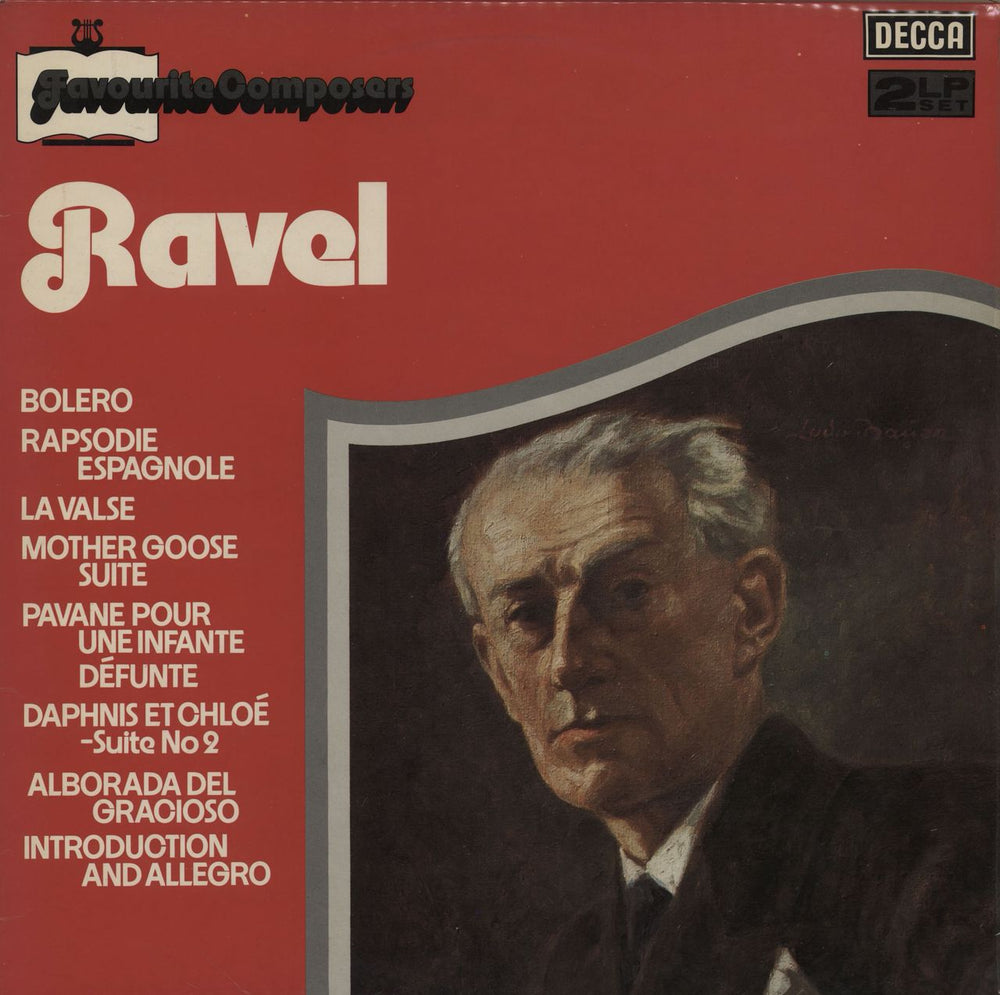 Maurice Ravel Favourite Composers: Ravel UK 2-LP vinyl record set (Double LP Album) DPA561/2