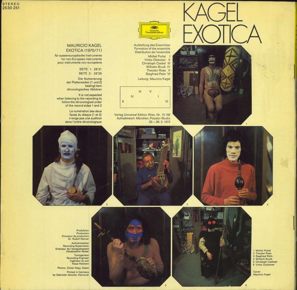 Mauricio Kagel Exotica German vinyl LP album (LP record)