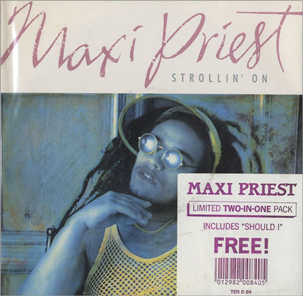 Maxi Priest Strollin' On UK 7" vinyl single (7 inch record / 45) TEND84