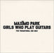 Maximo Park Girls Who Play Guitars UK Promo CD single (CD5 / 5") WAP227CDP