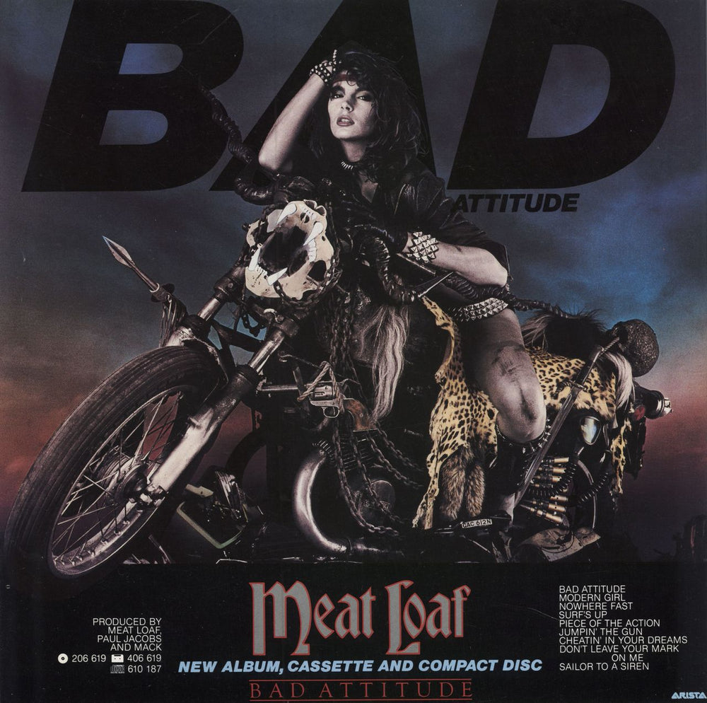 Meat Loaf On Tour + Air Race Insert UK tour programme