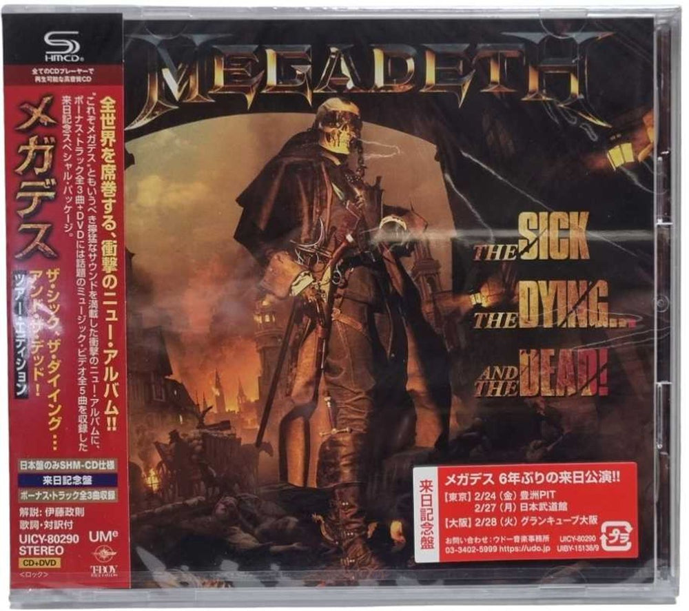 Megadeth The Sick, The Dying... And The Dead! + Poster Japanese 2-disc CD/DVD set UICY-80290