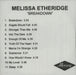 Melissa Etheridge Breakdown UK Promo CD-R acetate CD ACETATE