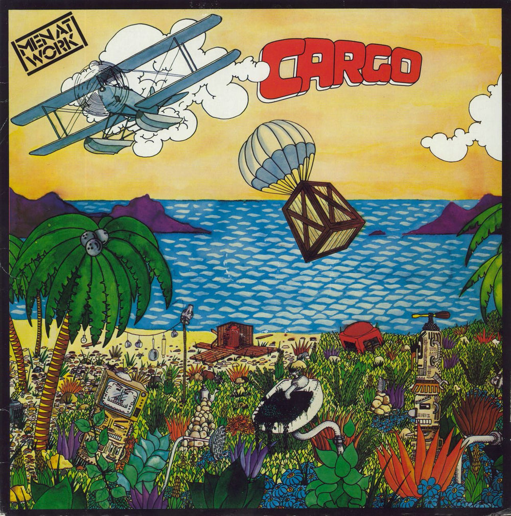 Men At Work Cargo Portugese vinyl LP album (LP record) 25372