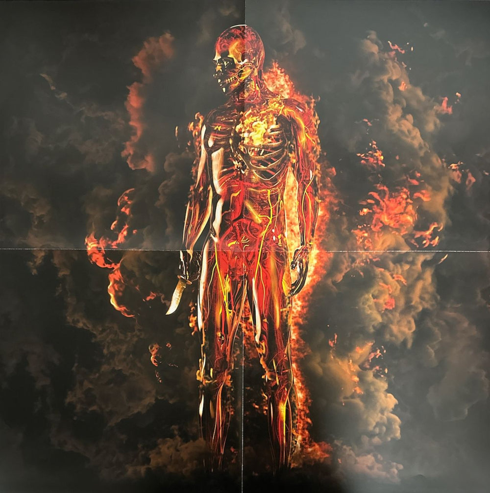 Meshuggah Immutable - Red & Black Marbled Vinyl German 2-LP vinyl record set (Double LP Album)