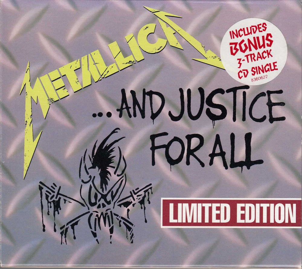 Metallica And Justice For All Australian 2 CD album set (Double CD) 836062-2