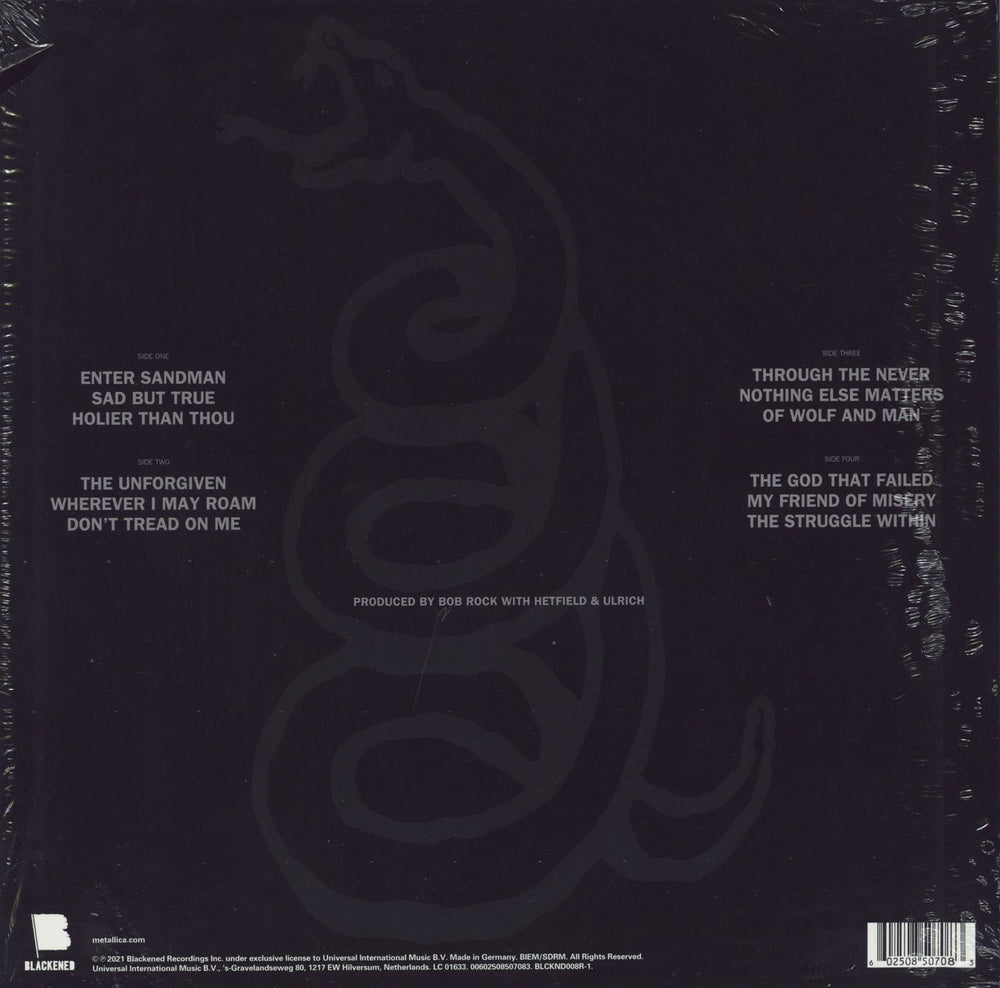 Metallica The Black Album: Remastered - 180gm - Sealed German 2-LP vinyl record set (Double LP Album) 602508507083