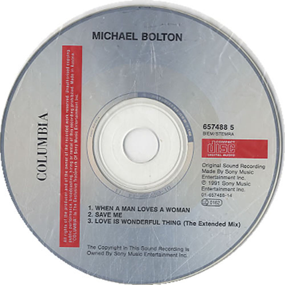Michael Bolton When A Man Loves A Woman Austrian CD single (CD5 / 5") BOLC5WH127395