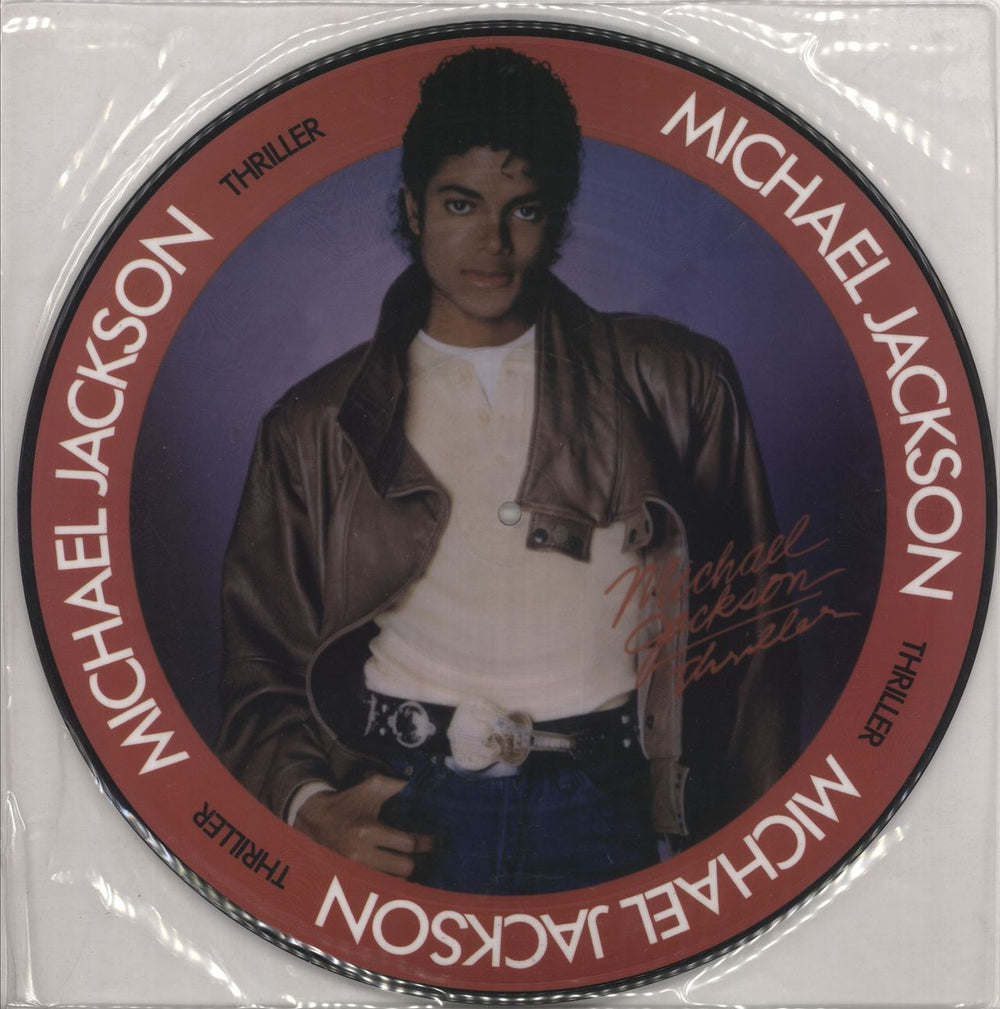 Michael Jackson Thriller Japanese picture disc LP (vinyl picture disc album) 28.3P-455