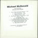 Michael McDonald This Christmas US Promo CD album (CDLP) CD-R ACETATE