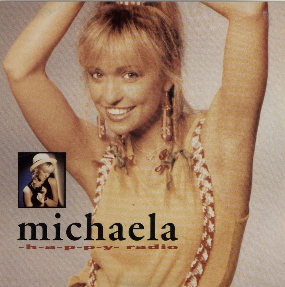 Michaela -H-a-p-p-y- Radio UK 7" vinyl single (7 inch record / 45) HHP1