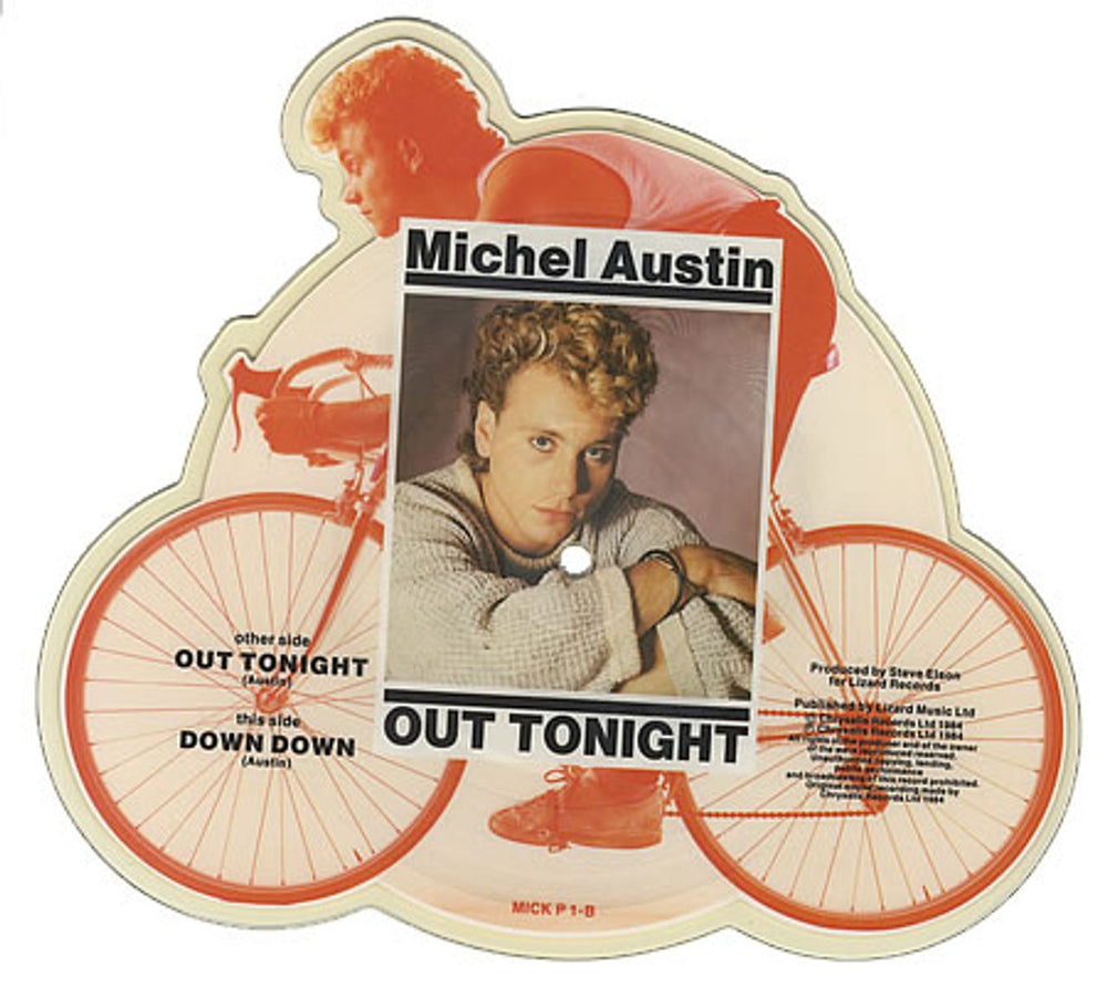 Michel Austin Out Tonight UK shaped picture disc (picture disc vinyl record) MJ-SHOU394210