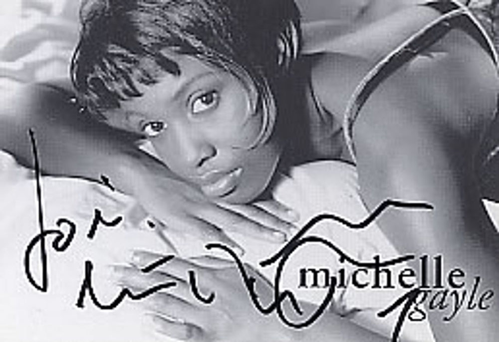 Michelle Gayle Autographed Portrait Photograph UK Promo photograph SIGNED PHOTO