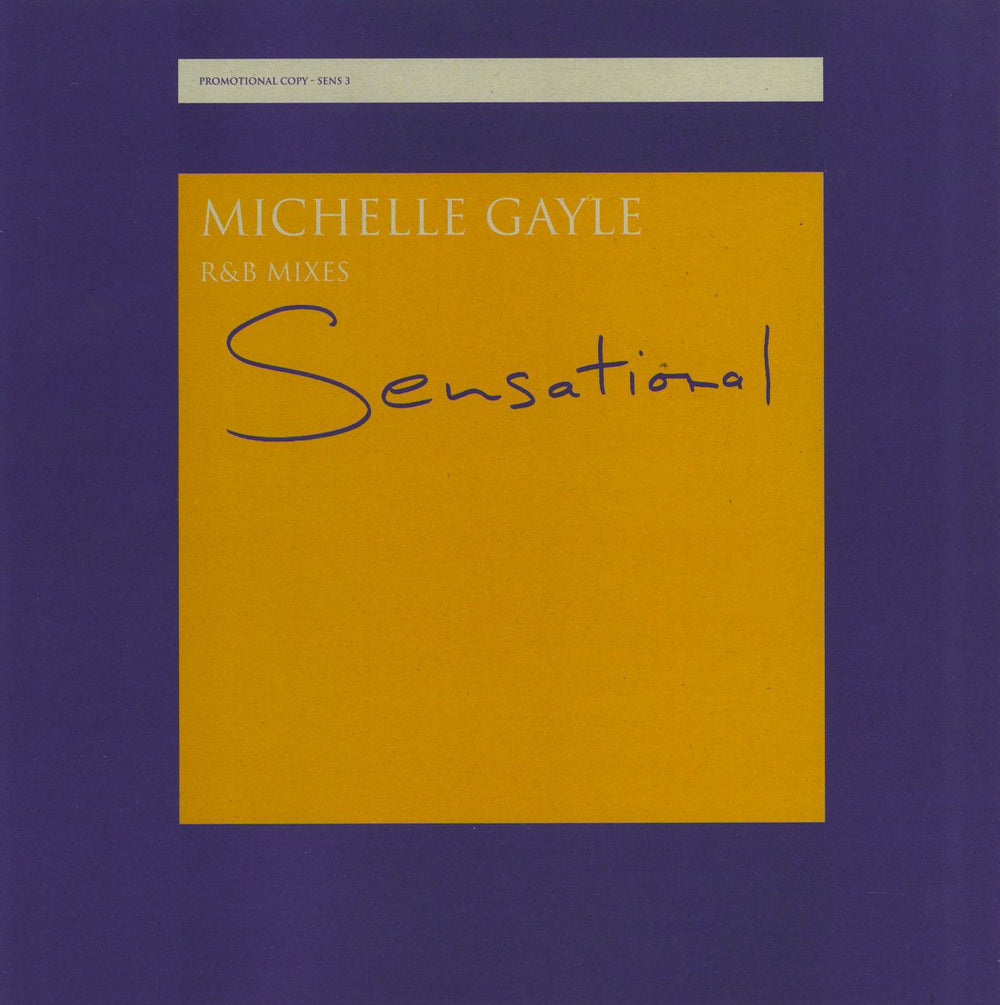 Michelle Gayle Sensational - R&B Mixes - Double Pack UK Promo 12" vinyl single (12 inch record / Maxi-single) SENS3